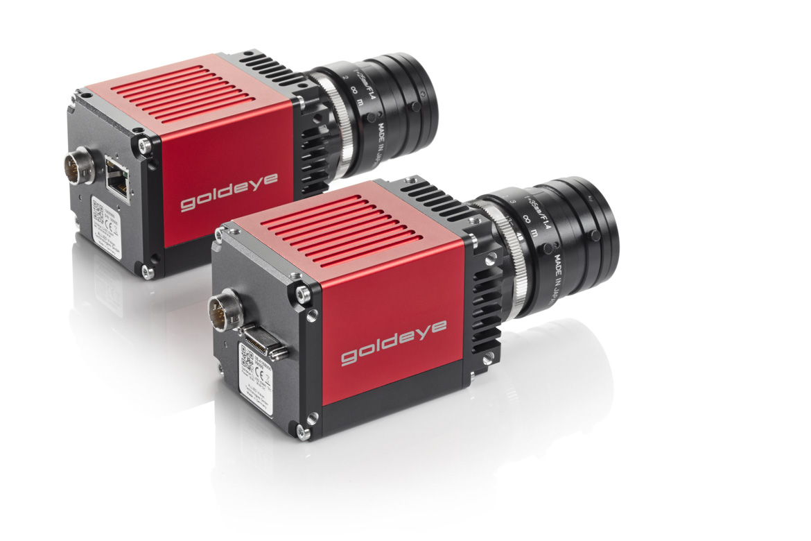 Goldeye cameras are available with either GigE Vision or Camera Link Interface 